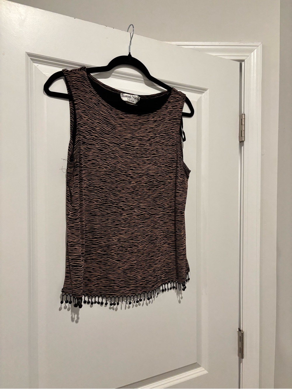 Vintage blouse with tassels